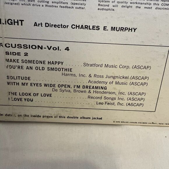 Provocative Percussion (Vol. 4) (Vinyl, 1962) Command RS 834 SD Good+ LP Record - Picture 5 of 12